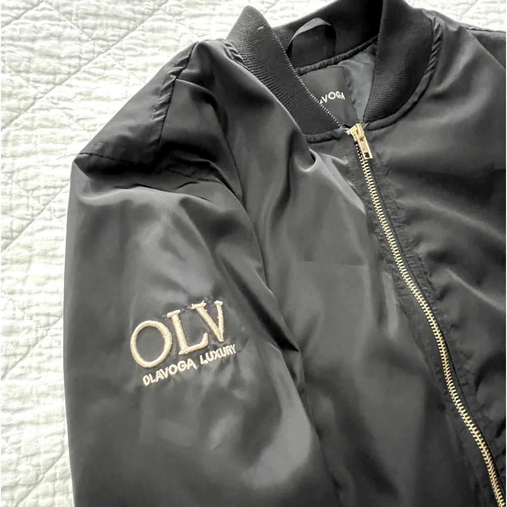 Stylish Bomber Jacket with Gold Finishes - Picture 8 of 12